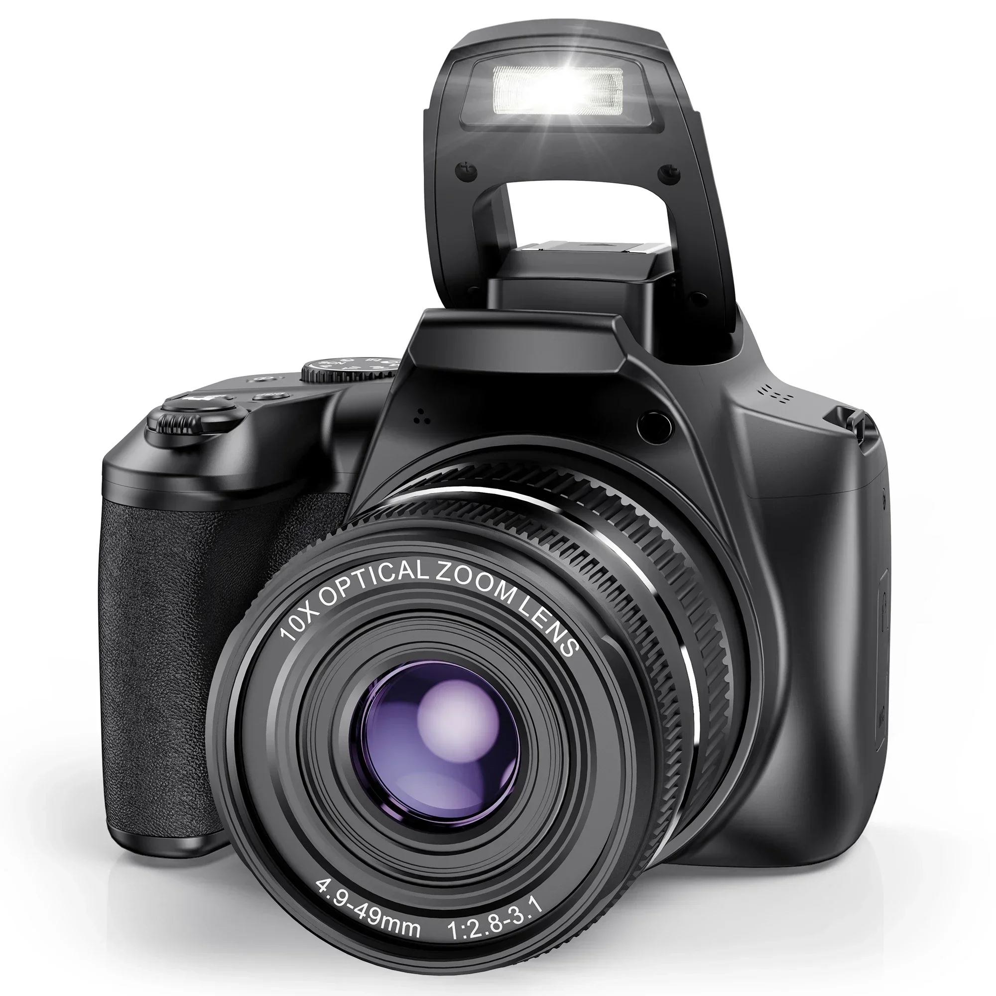 10X Optical Zoom DSLR Cameras 4K Digital Camera for Photography