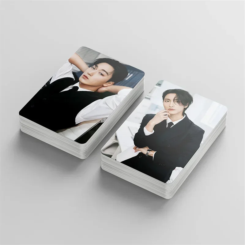 55pcs/set KPOP ATEEZ Album SUMMER PHOTOBOOK Small Card LOMO Card Collectible Postcard Photo Hongjoong Seonghwa