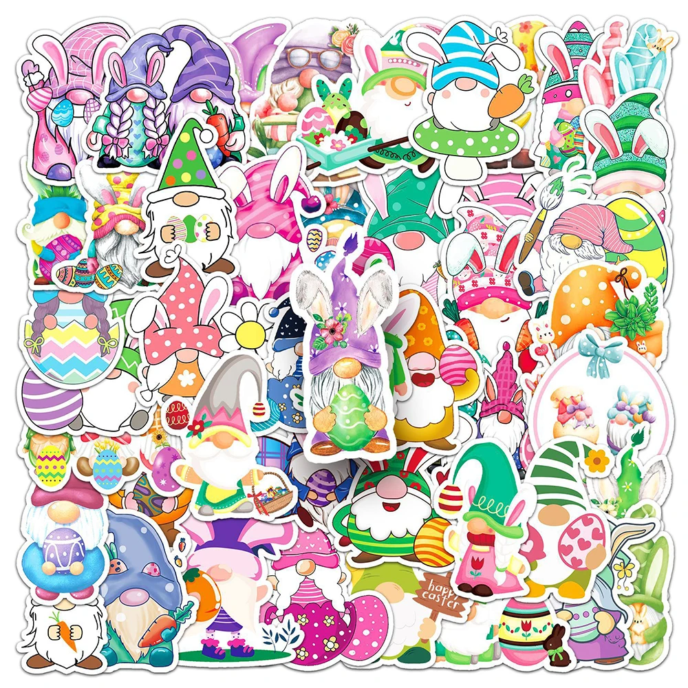 

10/30/54pcs Kawaii Easter Cartoon Stickers Aesthetic Decals Laptop Guitar Scrapbook Phone Suitcase Decoration Sticker Kids Toys