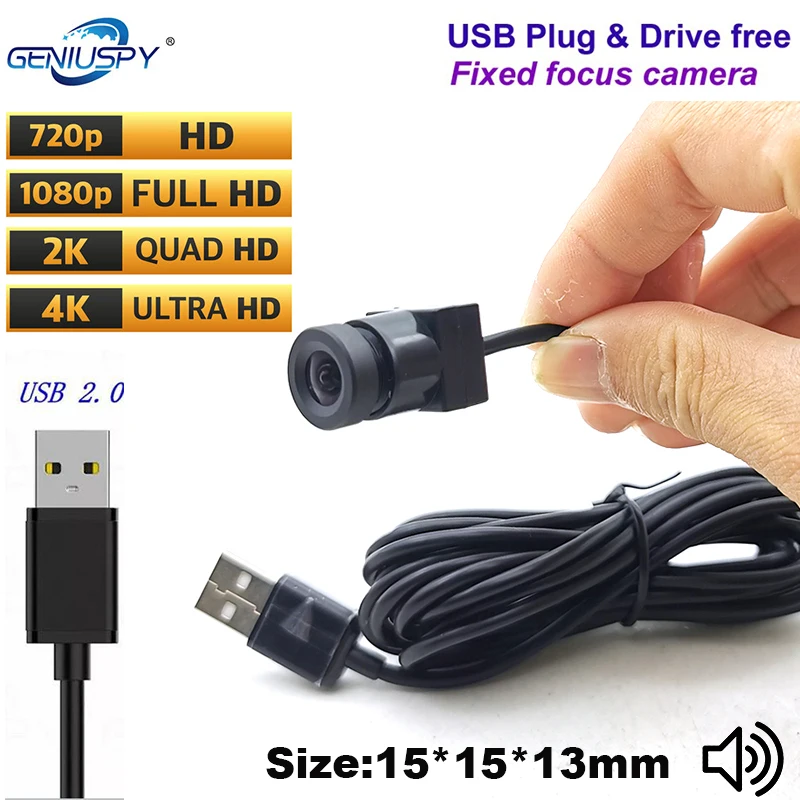 720P 1080P 4MP 5MP 8M HD USB Camera Module MJPEG 30fps High Speed Mini CCTV Linux UVC Android Webcam Mini Surveillance Cam Audio