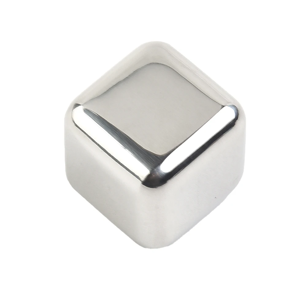 Cube Steel Ice Cube 2.7x2.7x2.7cm 29g Food-grade Never Dilute For Whiskey Wine Brand New High Quality Practical