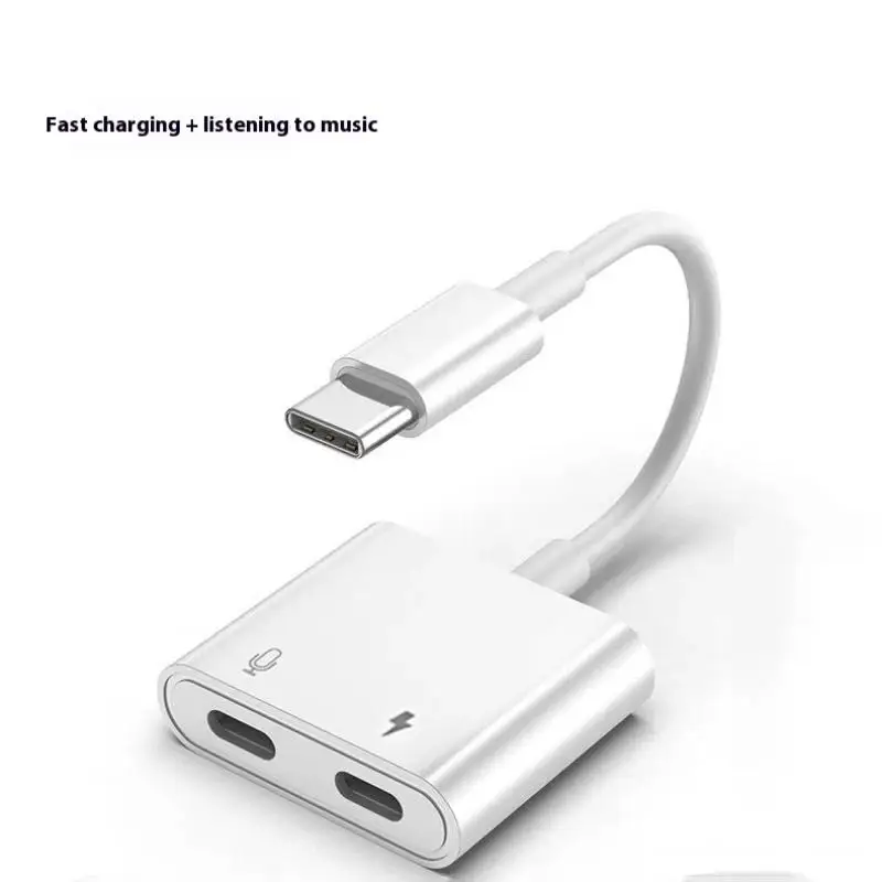 Dual Function USB-C to 3.5mm Audio Adapter Cable