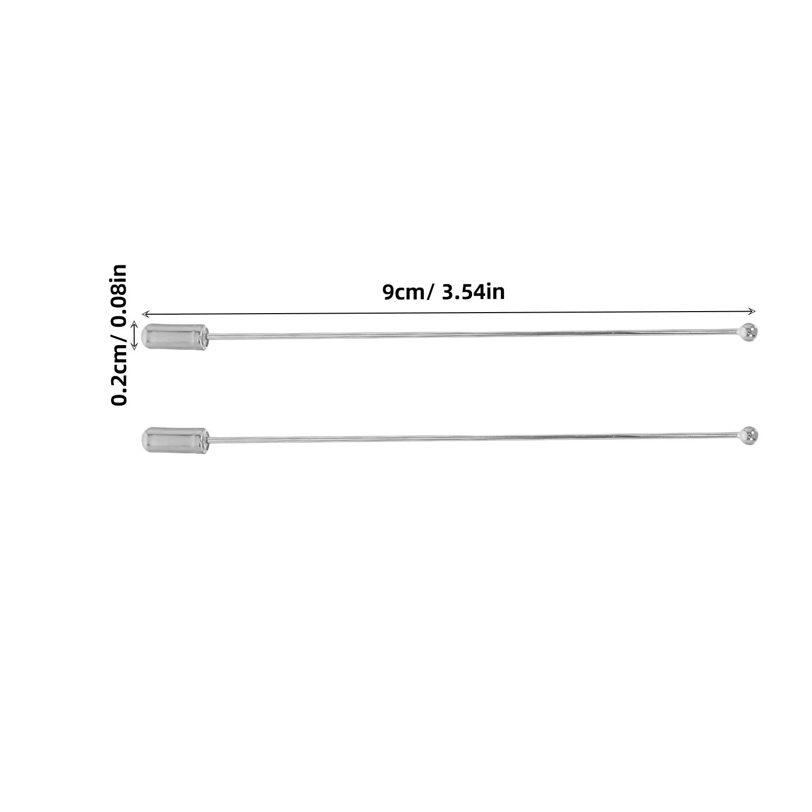 20Pcs DIY 금속 부토니에르 핀 의류 스웨터 모자 옷깃용 구리 합금 스틱 핀 세련된 경량 부토니에르 핀