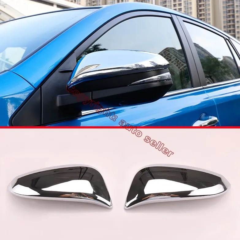 

АБС-пластик, хромированный боковой зеркальный чехол, отделка для TOYOTA RAV4 2016 2017, автомобильные аксессуары, наклейки