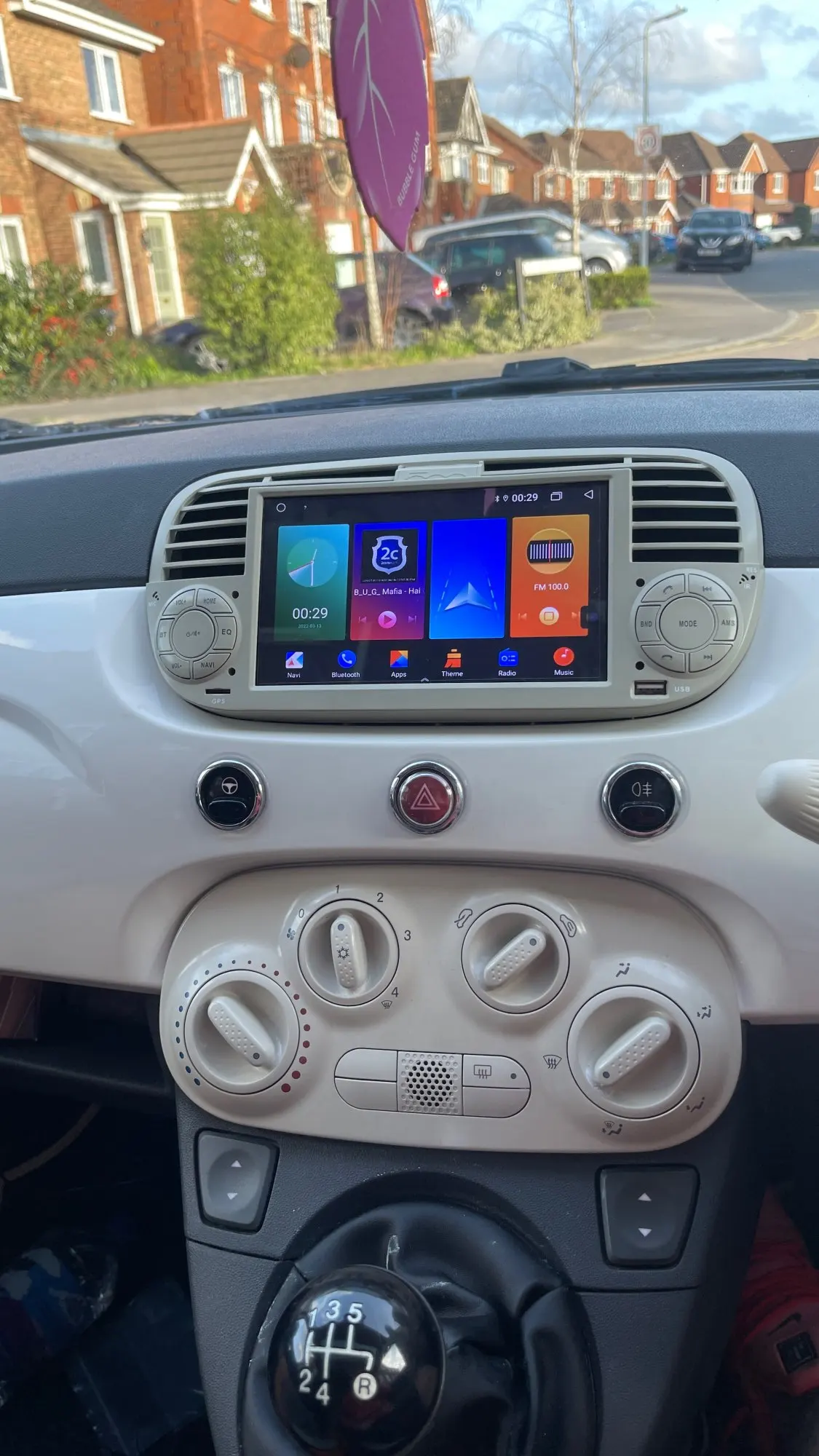 Apple CarPlay Android Auto Radio Install On FIAT 500, 48 OFF