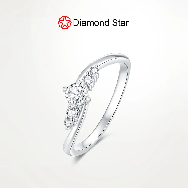 

18k Gold D E F Color White Diamond Rings VVS VS IGI Certificated Lab Grown Diamond Rings Engagement Wedding Rings For Women