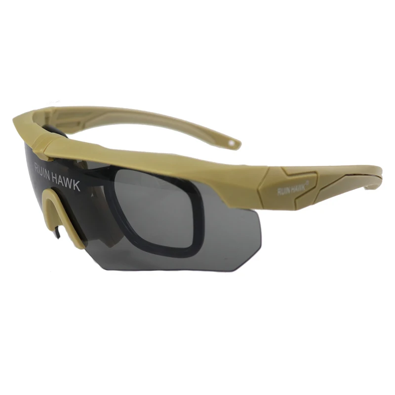 Men's Outdoor Sports Sunglasses Military Tactical Glasses Military Hunting Equipment Air Gun Paintball Shooting Goggles 3 lenses safety goggles polarized sports glasses polarized glasses tactical goggles uv protection glasses shooting glasses polarized goggles