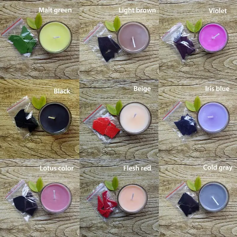 24 Dye Colors Of Wax Candle Wax Dye Candle Chips Flakes DIY Soy Making Kit Supplies candle dyes pigment,soy candle wax pigment,candle dyes kit