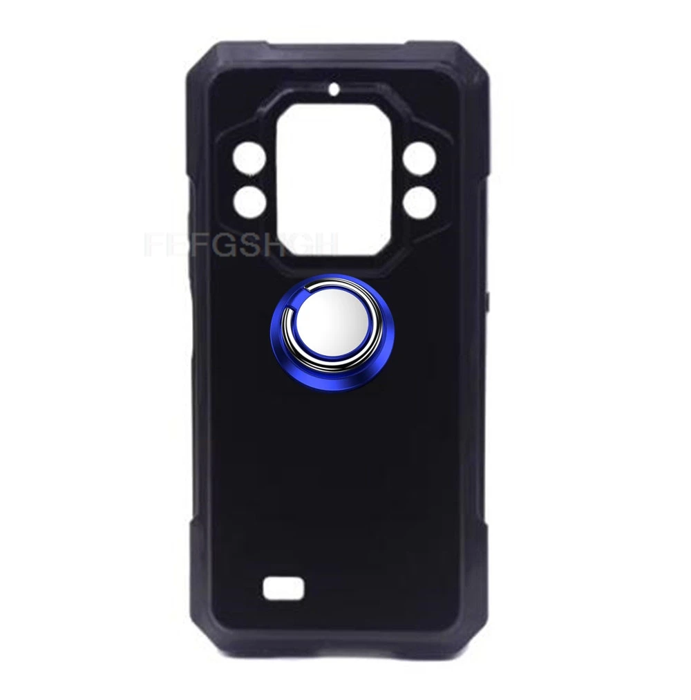 Rugged Protective TPU Silicone Phone Case with Back Ring Holder