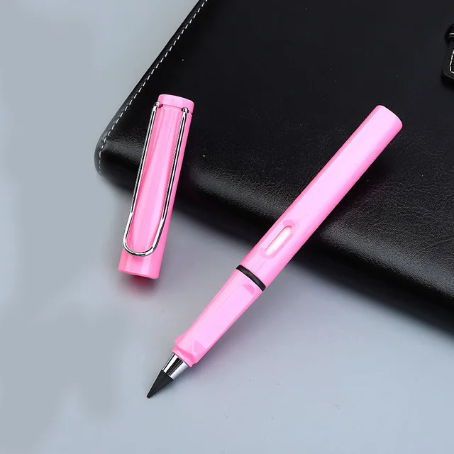 New Technology Unlimited Writing Pencil No Ink Novelty Eternal Pen Art Sketch Painting Tools Kid Gift School Supplies Stationery pink
