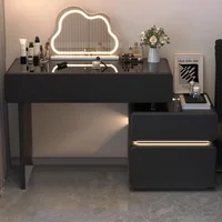 Coiffeuse avec miroir pour chambre à coucher, design moderne, style européen, mobilier de salon, mobilier d'hôtel, avec cloisons de séparation 3