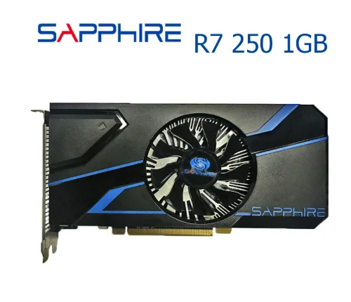 Видеокарта SAPPHIRE R7 250 1 ГБ для AMD Radeon Series R7-250 1G GDDR5 R7250 HDMI DVI DDR5 игровые видеокарты ПК |