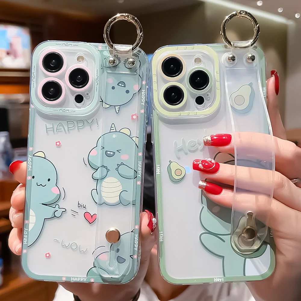 SoCouple Dinosaur Wrist Strap Holder Phone Case
