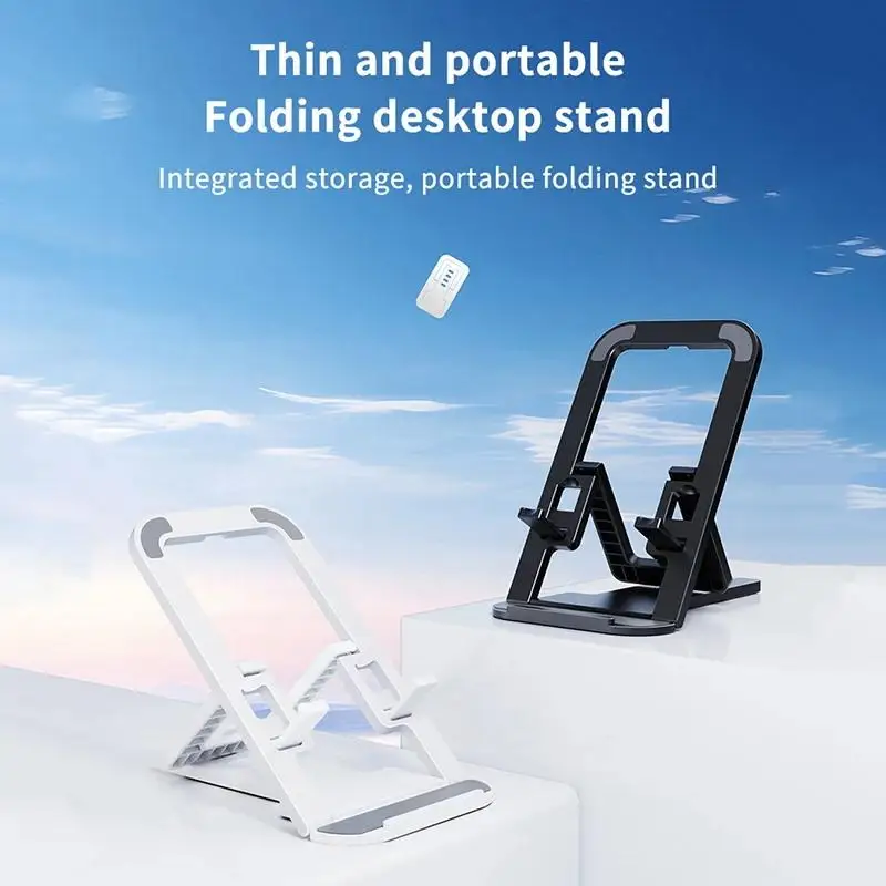 Compact 360° Rotating Foldable Phone Stand with Adjustable Viewing Angles