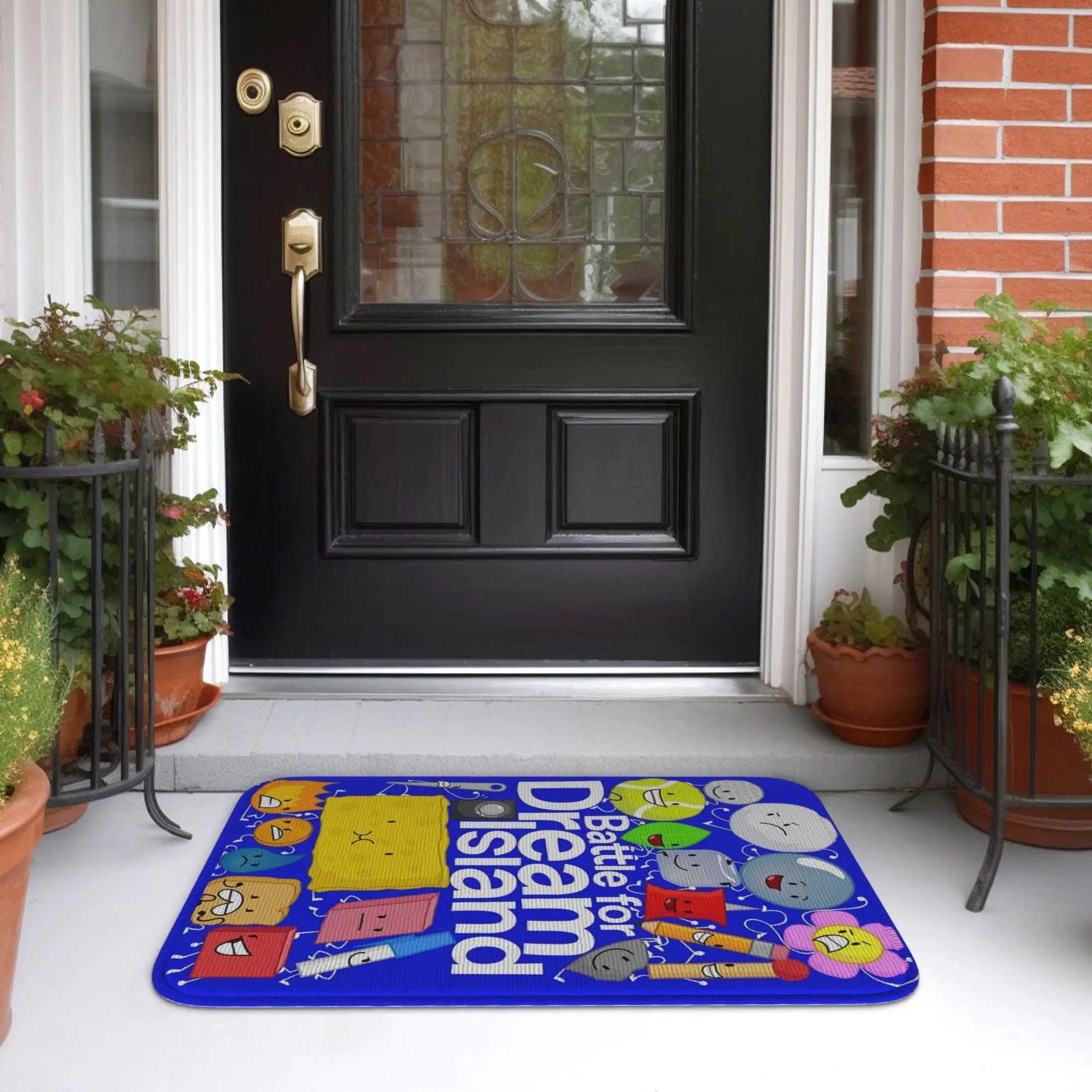 Battle For Dream Island Bfdi Anime Characters Doormat Kitchen Entrance ...