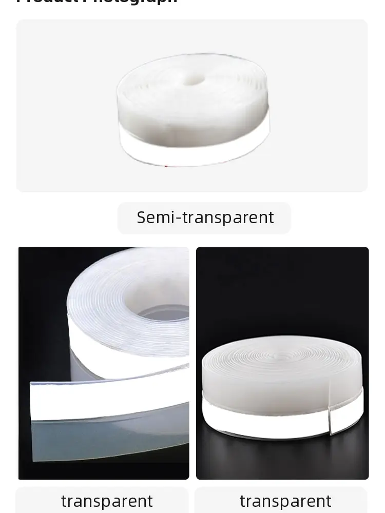 S616d1bf14061490ebb0b49bfa5cffba1d 5m, Door And Window Seal Rubber Door Seam Soundproof And Windproof Sticker Self Adhesive Door Windscreen Sealing Tape Mallzona