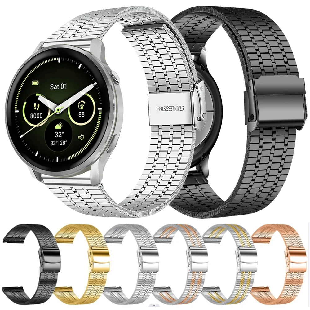 Stainless Steel Metal Strap – Premium Bracelet for Smartwatches (20/22mm)