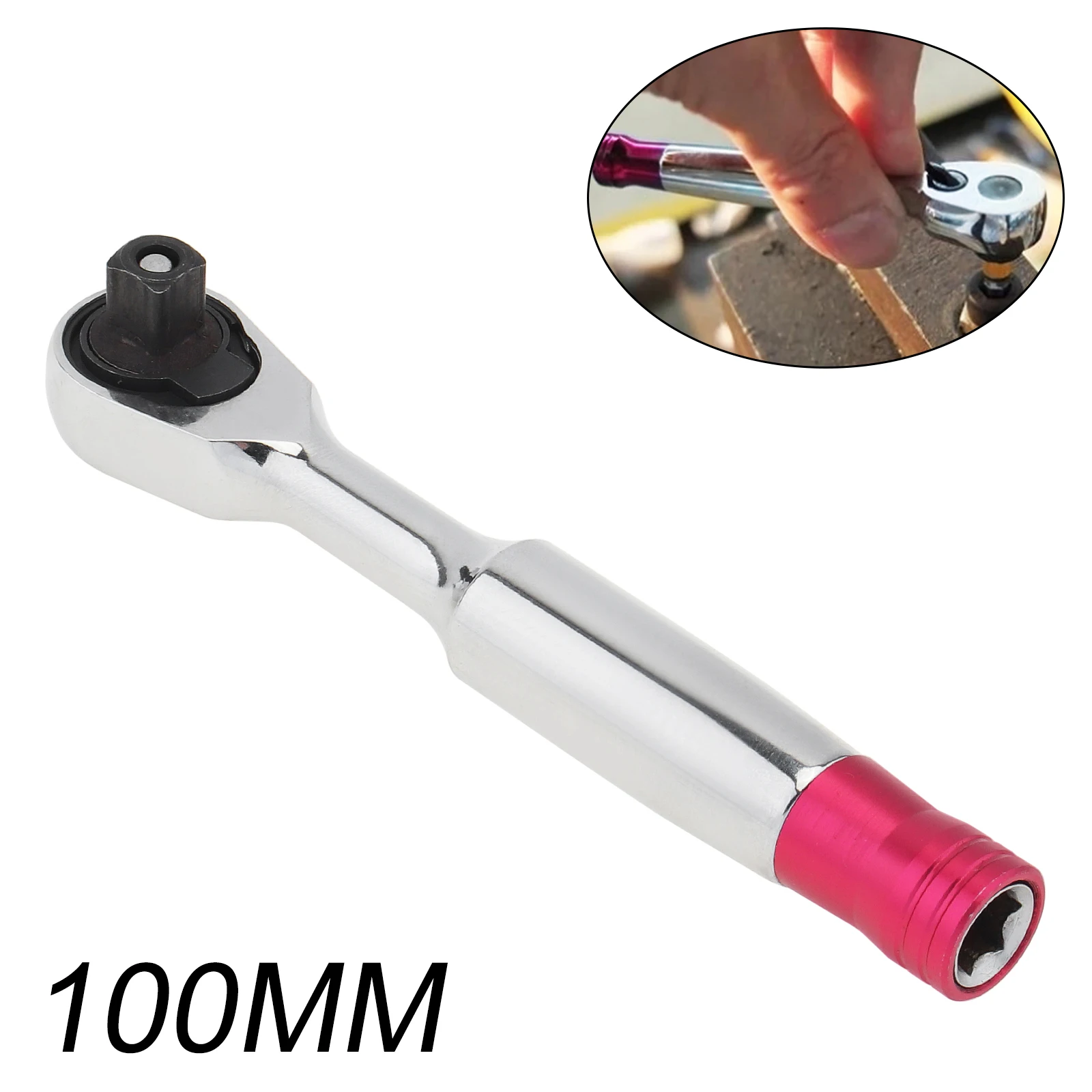 

1/4 Inch Mini Torque Ratchet Wrench 100mm Mini Small Quick Release Socket Ratchet Wrench Spanner DIY Hand Repair Tool