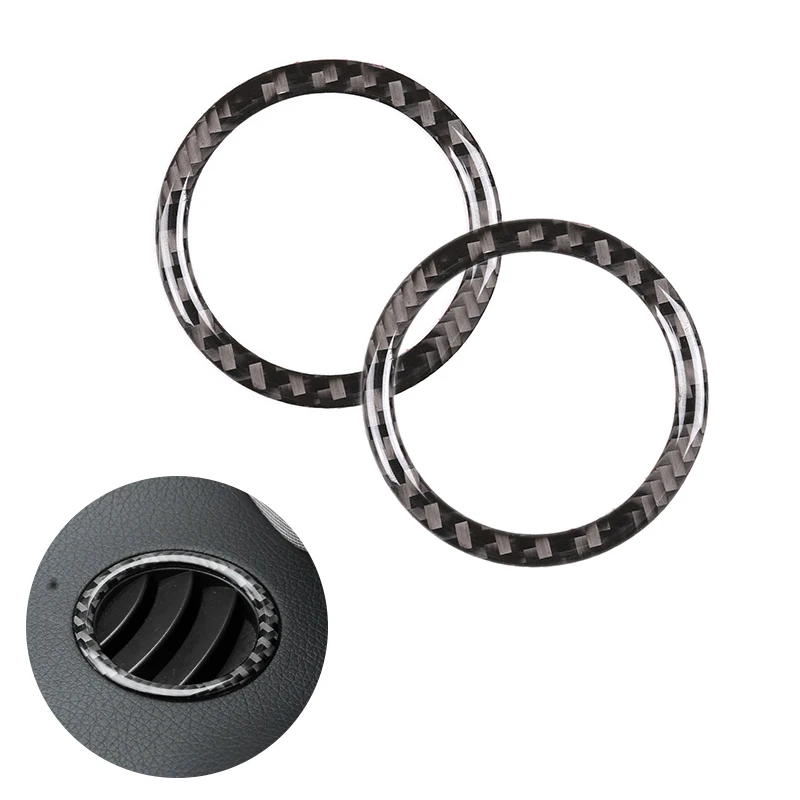 

For Mercedes Benz C Class W204 2007 - 2013 Car Rear / Dashboard Panel Air Condition Air Vent Outlet Carbon Fiber Cover Decor