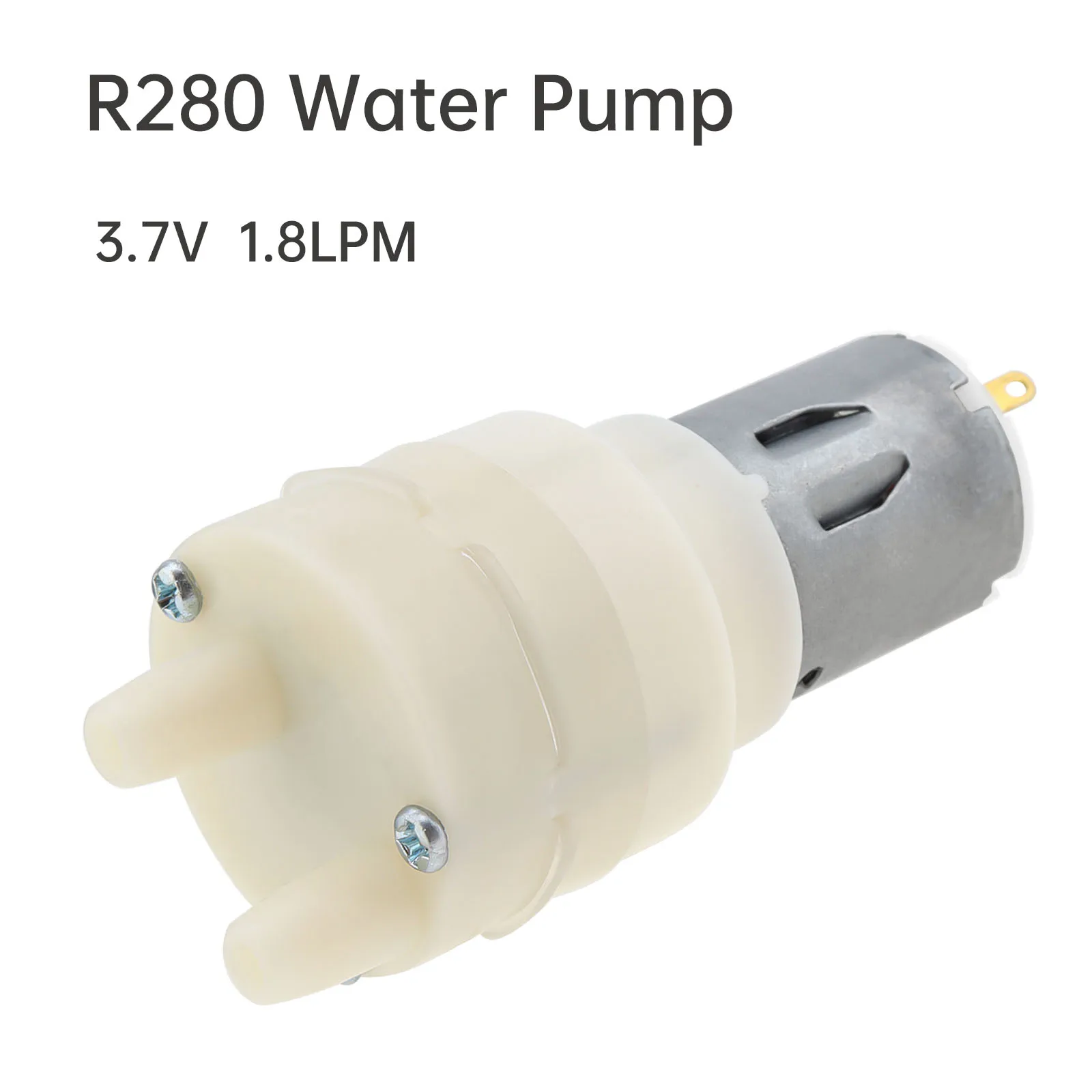 R280 Mini Water Pump Motor 3.7V 1.8L/Min Large Flow Electric Micro Diaphragm Pump Self Priming Suction for Water Dispenser