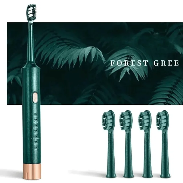 Electric Toothbrush Soft Bristles 6 Speed Automatic for Adults & Kids Universal Smart Charging All Ages Compatible 2