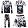 4PCS Sports Suit Kids Compression Shirt Pants Shorts Set Children MMA Rashguard Jiu Jusit Bjj GI Muay Thai Running Sportsuits 1