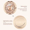 OLEVS 9943 Fashion Quartz Watch Gift Round-dial Stainless Steel Watchband Wristwatch 5