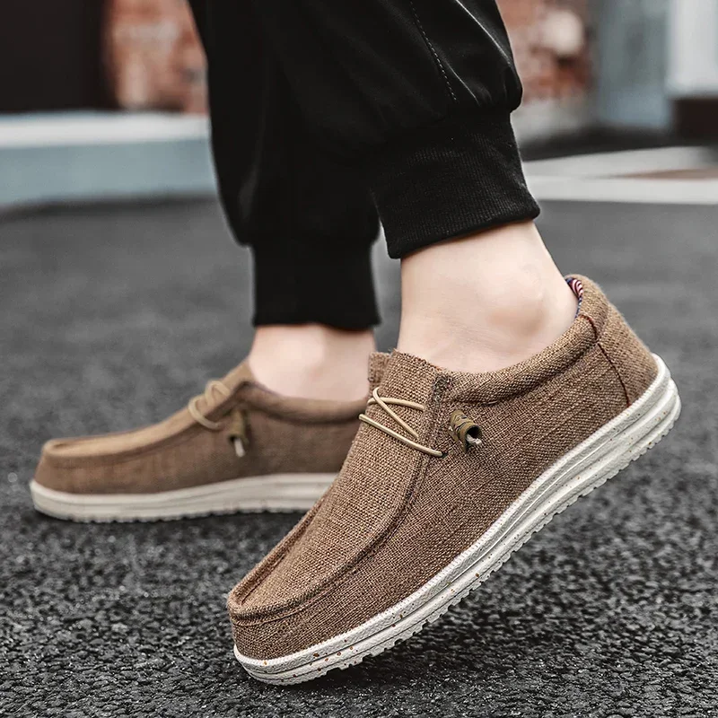 Men's Mesh Loafers Autumn Mens Vulcanized Shoes Breathable Lightweight Hiking Outdoor Sports Shoes Zapato Abierto Scarpa Aperta 6