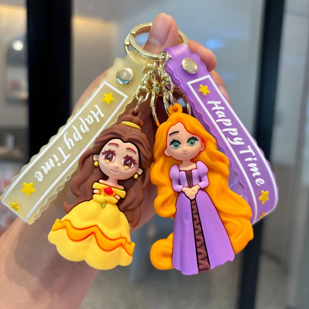 Disney Frozen Princess Alsa Anna Olaf Pendant Keychain Cartoon