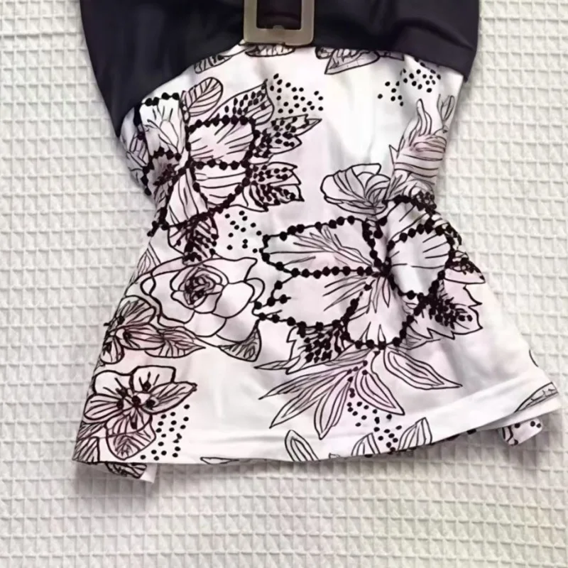 Retro Halter Top American Punk Hottie Halter Vest Harajuku Aesthetic Print Camisole Summer Splicing Design Tees Street Clothing 4