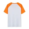 Summer Dad Mom & Kid Raglan Sleeve Patchwork T-Shirt Family Matching Outfits Loose Short Sleeve Cotton Top DIY Custom LOGO Image 6