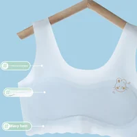 Sous-vêtements de développement pour filles, petit maillot de corps pour étudiantes, collège, lycée, période, Bustier, soutien-gorge fin d'été pour filles 2