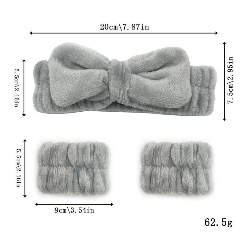 Luxurious Coral Fleece Headband & Absorbent Wristband Set