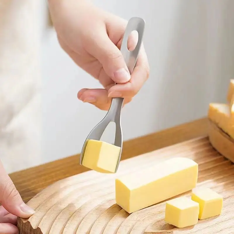 304 Stainless Steel Butter Cube Cutting Knife Smear Knife Cheese Knife  Cutter Scraper All-in-one Baking Tool Home Gadgets - AliExpress