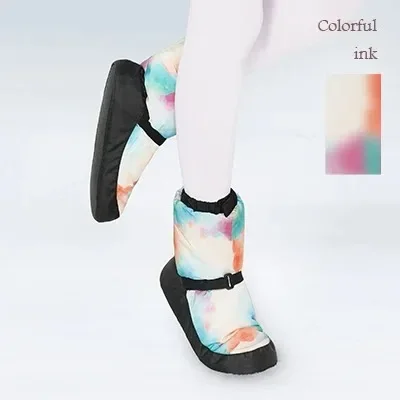 Winter Women Ballet Shoes Warm Up Booties National Dancing Shoes Winter Dance Boots Warm Antiskid Ballerina Boots Training dance shoes