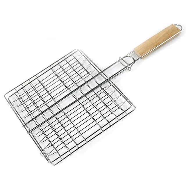 Grill Grillező Kosár Bbq Nettó Steak Húsháló Háló Lemez Tartó Szőnyeg Nem Tapadási Hőálló - Image 5