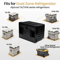 Домашний автомобильный холодильник Alpicool со встроенной литиевой батареей Plug and Play, 15600 мАч, портативный уличный автомобильный холодильник