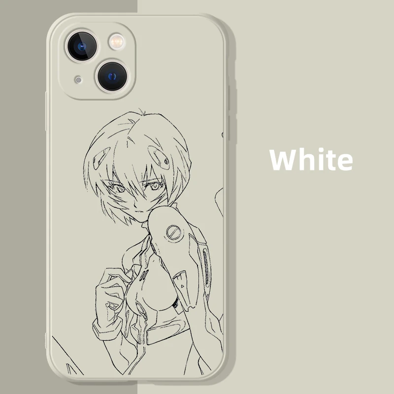 iphone 13 mini case cheap Asuka Evangelion Phone Case For iPhone 11 12 13 Pro MAX 6 6S 7 8 Plus XS 12 13 Mini X XR SE2020 New Japan EVA White Cover iphone 13 mini slim case