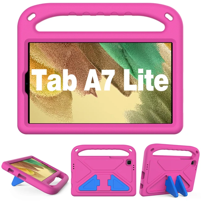 For Samsung Galaxy Tab A7 Lite Case EVA Tablet Stand Cover Case for Galaxy Tab A7 Lite SM-T220 SM-T225  8.7 inch  Kids Case ROSE