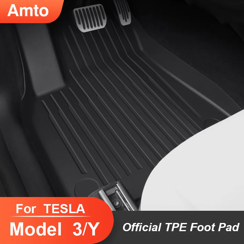 For Tesla Model 3 Y Car Waterproof Non slip Floor Mat TPE XPE Modified