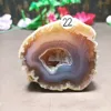 Natural Energy Agate Crystal Hole Tablet, Cluster, Beautiful Home Decor, Reiki Gift, Energy 2