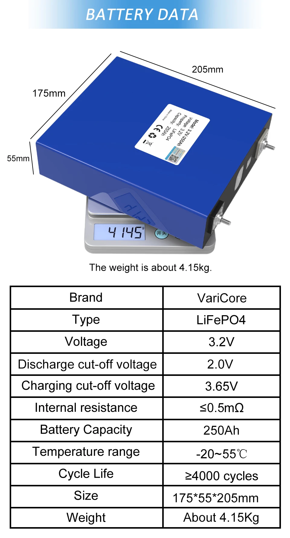 3.2V LiFePO4 Battery 320AH 280ah 200ah 150ah 105ah 340ah DIY 12v 24V Automotive