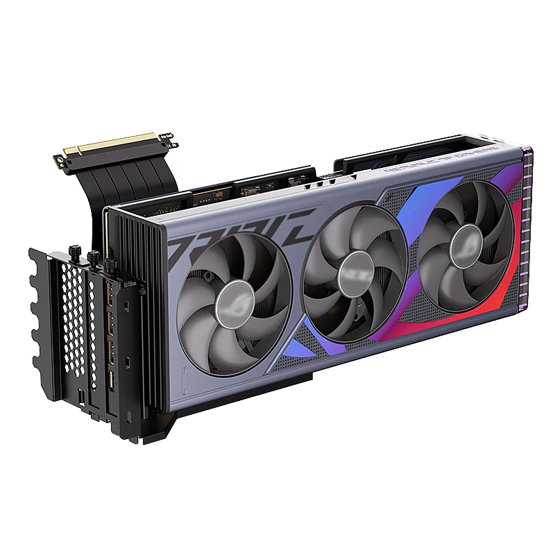 グラフィックボード3台　ライザーカード TEUCER L-Z3 GPU 垂直取り付けブラケットキット、PCIe 4.0 X16