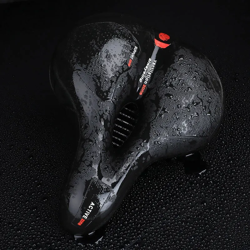 Large Road Bicycle Saddle Breathable Shock Absorbing Soft Comfortable Hollowed MTB Mountain Bike Seat Cushion with tools