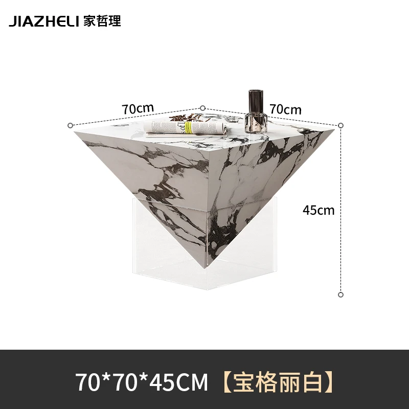 طاولة قهوة فنية جديدة راقية مصممة من حجر الأكريليك...