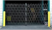 8'W Double Folding Security Gate, 6-1/2'H 1