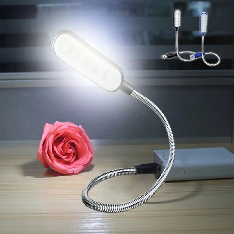 

Bright LED Table Lamp USB DC 5V Flexo Reading Light Adjustable Portable Bedside Lamp Table Books Study Office Kids Desk Lights