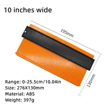  Universal Shaper Contour Gauge Duplicator Adjustable Profile Measuring Angle Ruler Contour Template Duplicator Woodworking Tools 