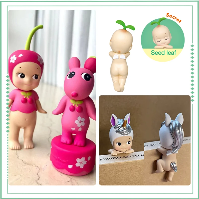 

Sonny Angels Anime Hippers Figure Hidden Unicorn Harvest Hidden Seed Leaf Cherry Blossom Night Ver Robby Figurine Cute Model Toy