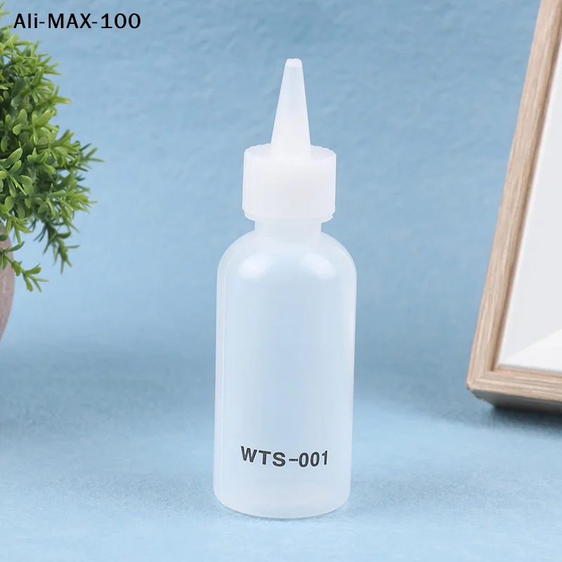 【AyS】1Pc 50ML WTS-001 디스펜서용 바늘이 있는 플라스틱 액체 알코올 휴대폰 PCB 용접 수리용 로진 솔더 플럭스 페이스트